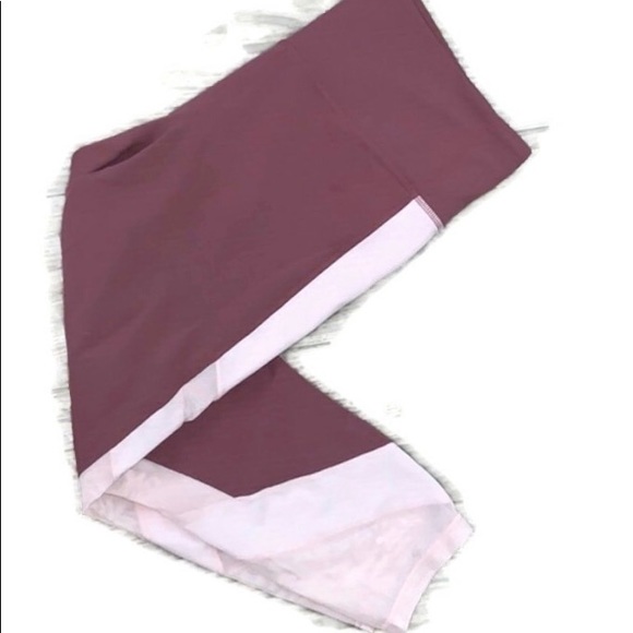 🦄 Athleta crop mauve and pink tight - Picture 2 of 6